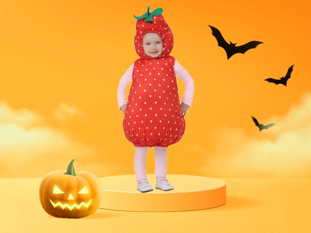 Toddler Strawberry Bubble Halloween Costume Etsy