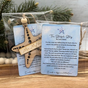 Teacher Gift, Starfish Ornament, Special Teacher, Gifted Teacher Gift, Thank you Teacher Gift, The Starfish Story, Teacher Appreciation