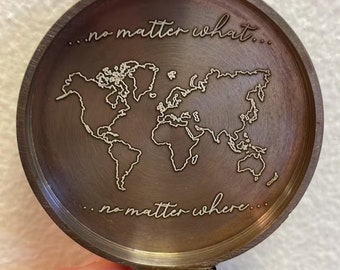 Personalized Engraved Compass, Anniversary Gift