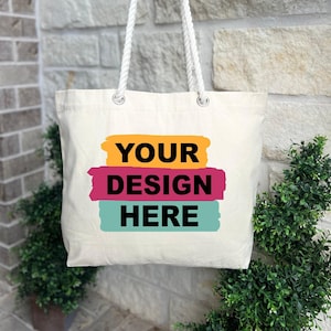 Custom Logo Bag, Gift for Friend, Personalized Tote Bag, Custom Tote Bag With Logo, Custom Logo Tote Bag