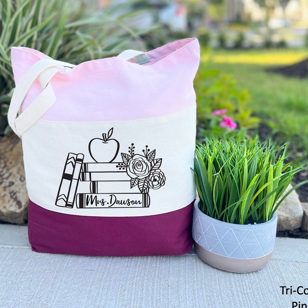 Personalized Teacher Tote Bag, Custom Tote Bag, Gifts for teachers, Teacher tote Bag, Personalized teacher gift, Valentin day gifts