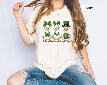 Comfort Colors® Saint Patrick Goose Shirt, Funny Irish Tee, St Patricks Day Gift