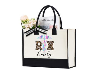 Custom RN Tote Bag, Registered Nurse Bag, Custom Rn Tote Bag, Rn Nurse Gift, RN Graduation Gift, Gifts For Nurses, Personalized Nurse Bag