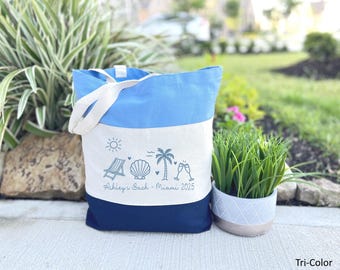 Custom Bachelorette Tote Bag, Bridesmaid Tote Bag, Personalized  Bachelorette Gift Bag, Bridesmaid Bags, Beach Bag