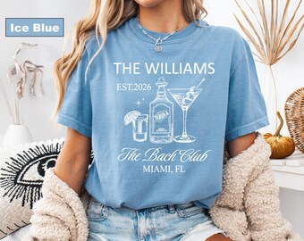 Comfort Colors® T-shirt, Est 2026 Bachelorette Party Tee, Personalized Bride Squad Gift
