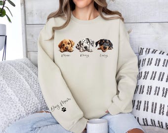 Dog Lover Hoodie, Custom Gift, Dog Mom Gift, Personalized Gifts, Dog Mom Hoodie ,Custom Dog Mama Sweatshirt, Dog Mom Gift Sweatshirt