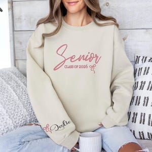 Custom Senior Sweatshirt, Custom Grad Gift, Graduation Hoodie, Class of 2026, Personalized senior 2026, Graduation Hoodie