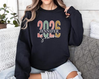 Custom Senior Sweatshirt, Senior 2026 sweatshirt, Sweatshirt for Class of 2026, Class of 2026 Senior Hoodie, Sweatshirt for Class of 2026