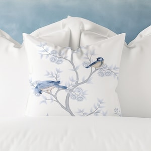 Chinoiserie Funda de almohada Almohadas preppy Dormitorio Almohada Grandmillenial Lindos cojines Preppy Dormitorio Estética Almohadas Decoración de la habitación para adolescentes