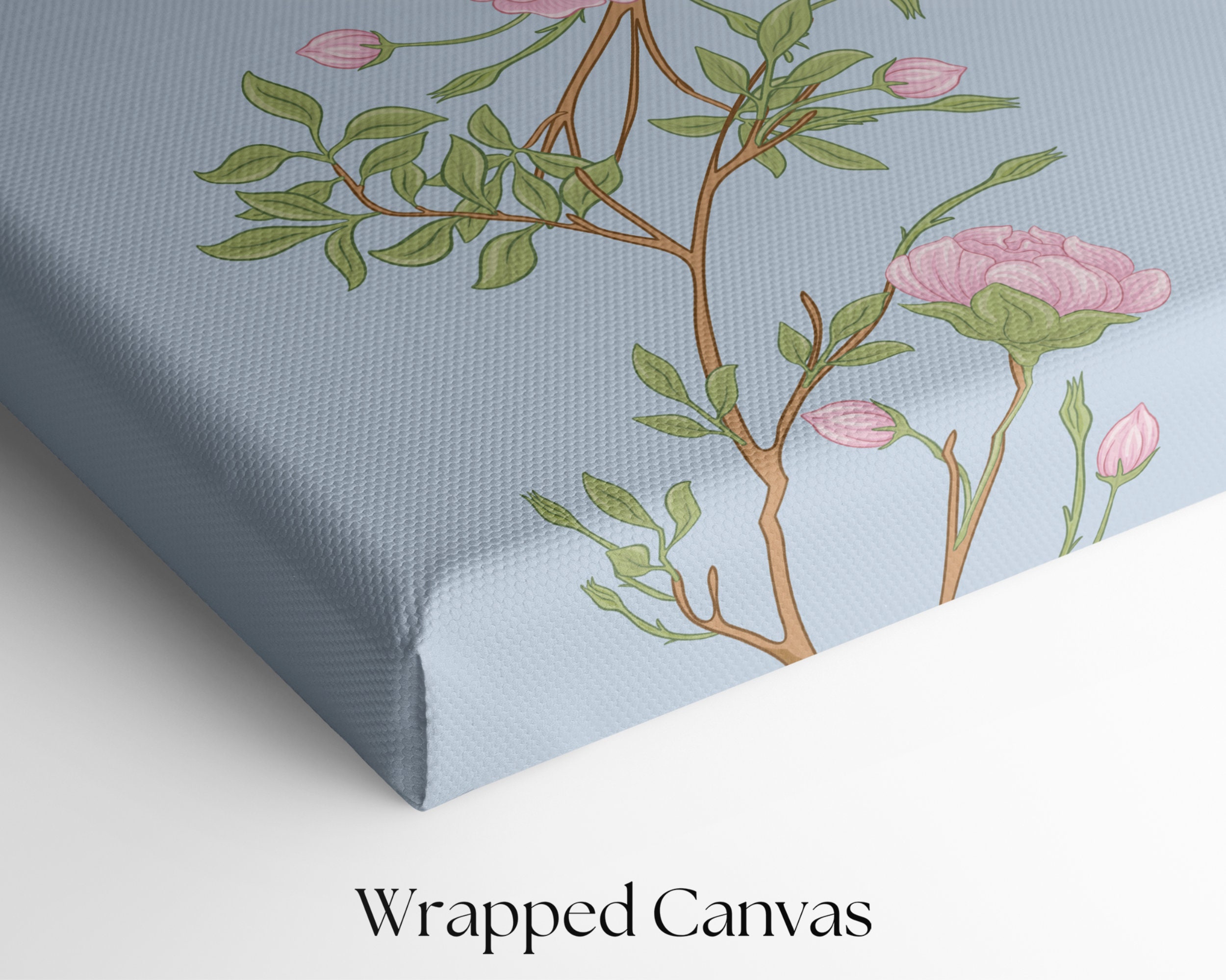 Chinoiserie Wall Art in Blue and Blush Set of 2 Grandmillenial Prints ...