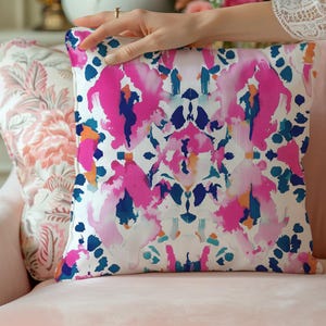 Hot Pink Pillow Colorful Pillow Preppy Pillow Laura Park Dupe Teen Room Decoration Preppy Throw Pillows Aesthetic Pillows