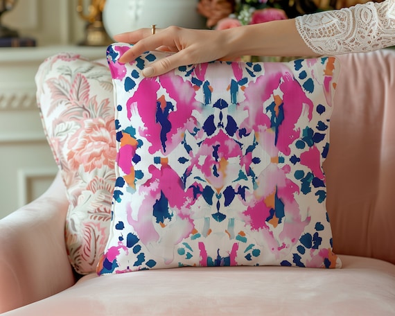 Hot pink couch pillows sale