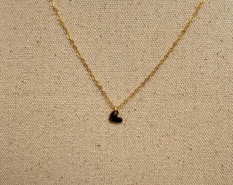 Mini Heart Necklace | Dainty, 14k Gold Filled Chain and Heart Pendant
