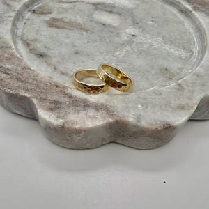 Hammered Gold Band Ring | 14k Gold Filled, Stackable