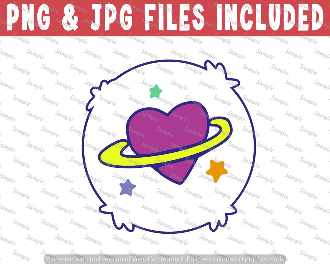 Daydream Bear Tummy Badge Care Tummies 1 Png File and 1 Jpg Etsy