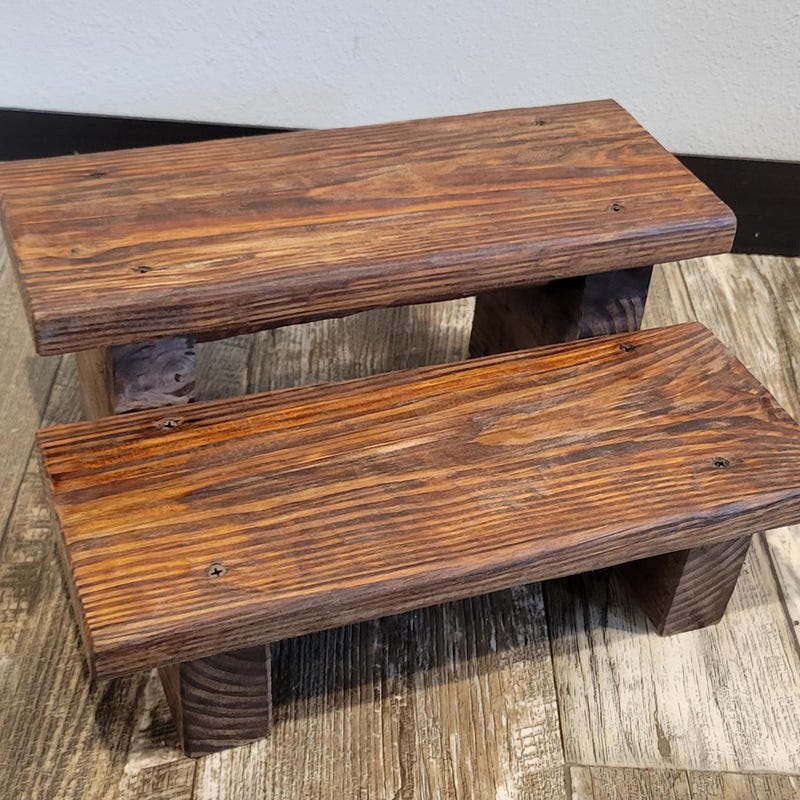 Rustic Stools - Etsy