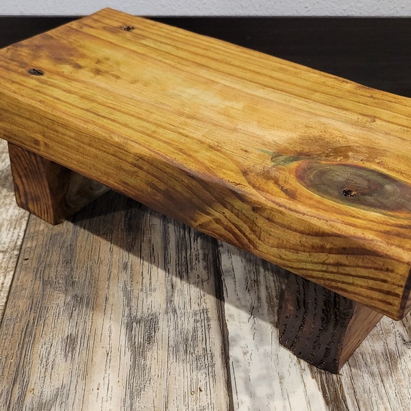 Rustic Wooden Step Stool