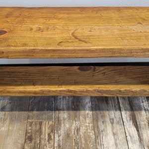 Rustic Wooden Farmhouse Entryway Bench Seat *LIMITED TIME LISTING*