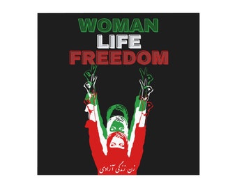 Imán cuadrado Mujer Vida Libertad