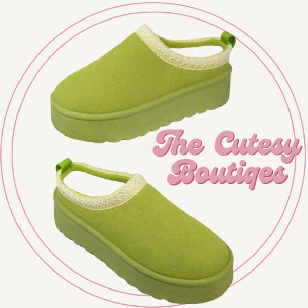 platform green shoes