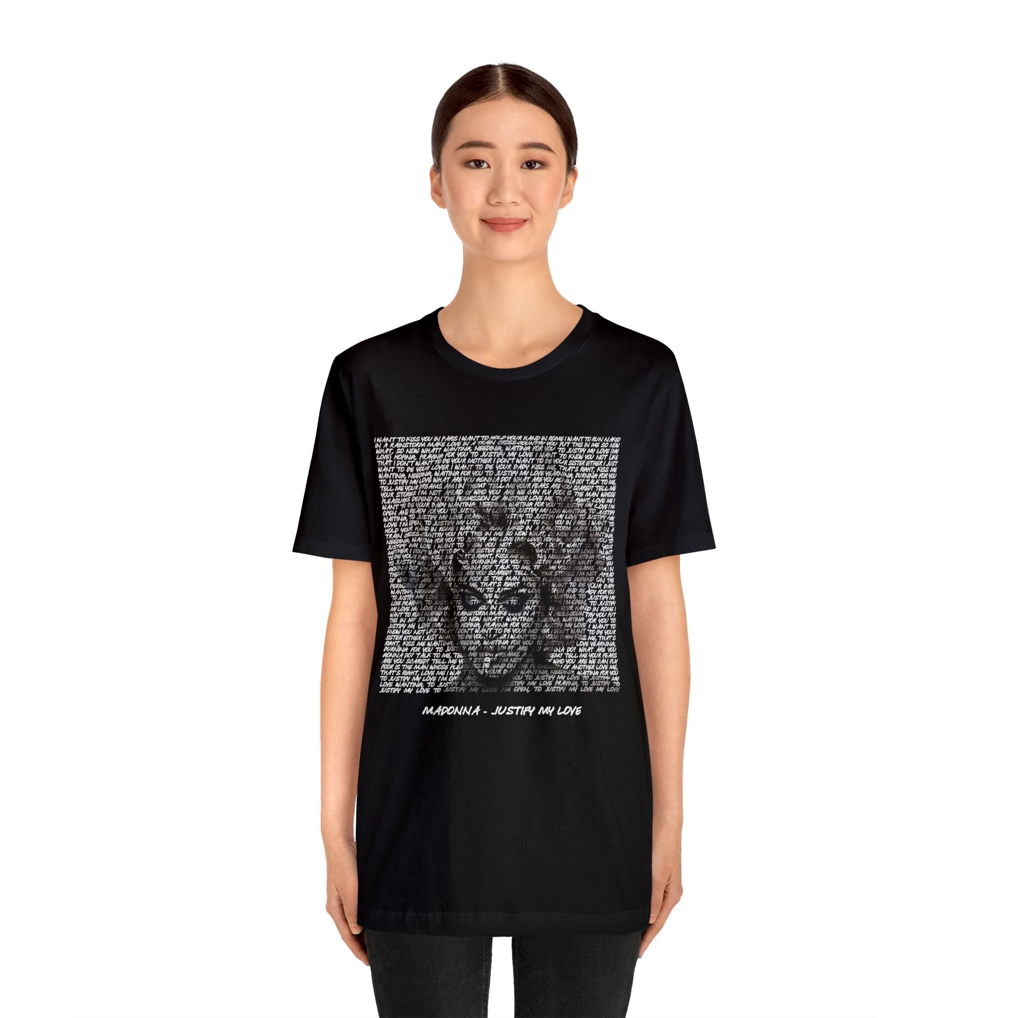 Madonna - Justify My Love Lyrical Portrait Unisex Tshirt | Fan Art |  Celebration Tour Gear - Etsy Canada