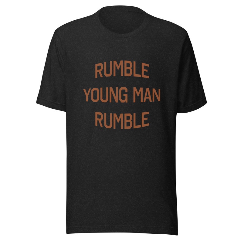 Rumble Young Man Rumble Muhammad Aliinspired Unisex Tshirt Etsy