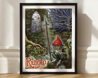 8x10 - Redcap - Art Giclée Print Unframed - Mythical Creature Bestiary