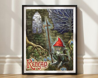 11x14 - Redcap - Art Giclée Print Unframed - Mythical Creature Bestiary