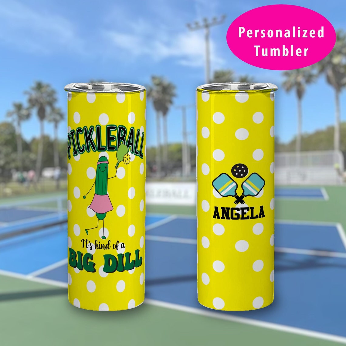 Pickleball Gift for Women, Personalized Pickleball Gifts, Tumbler for