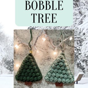 Crochet Bobble Christmas Tree Ornament | Holiday Crochet Decoration | Handmade Christmas Gifts