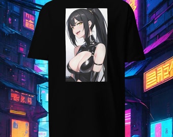 Anime Waifu Grafik-T-Shirt: Golden Eye 02 Design
