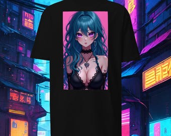 Nonchalant Waifu Full Front Design, Anime, Manga, Otaku, Grafik, Japanimation, Komfortabel, Exklusiv, Einzigartig, Bekleidung, Qualität, Trendy