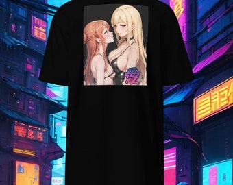 Waifu Paar Liebe Kanji Rückseite Design mit SentienceGeneration Kanji Vorderseite Logo