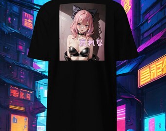 Pink Latex Waifu Patetic Kanji Rückseite Design mit SentienceGeneration Kanji Vorderseite Logo
