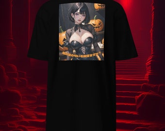 Halloween Waifu T-Shirt: Kanji-Rücken-Design