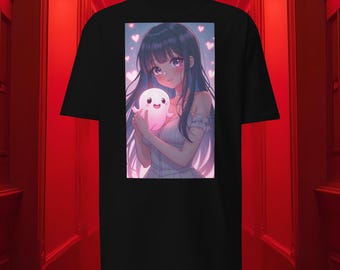 Anime Girl & Slime Graphic Tee - Manga Japanimation Bekleidung