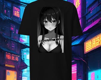 Hohles Mädchen Manga Shirt: Japanische Streetwear Anime Fashion