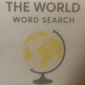 Around The World Word Search Puzzle
