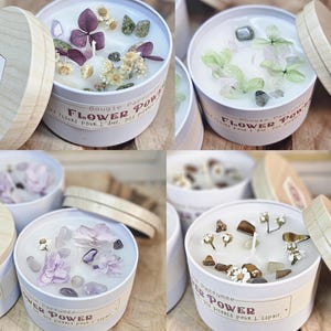 Świeca zapachowa FLOWER POWER wykonana ręcznie z kamienia naturalnego. Pomysł na prezent