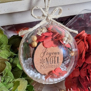 Christmas ball dried and stabilized flowers tree decoration / CHRISTMAS mistress master atsem nanny