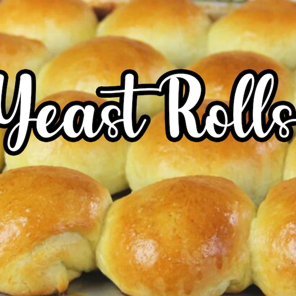 Recipe Card Yeast Rolls Recipe from Granny's Kitchen | PDF | Digital Download | Old Recipe | Vintage | Memories | Easy Dinner Ideas