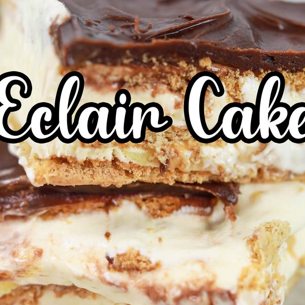 Recipe Card Eclair Cake Granny's Kitchen | PDF | Digital Download | Old Recipe | Vintage | Memories | Easy Desserts