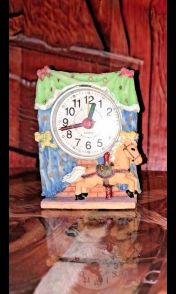 Carousel Horse Alarm Clock Etsy