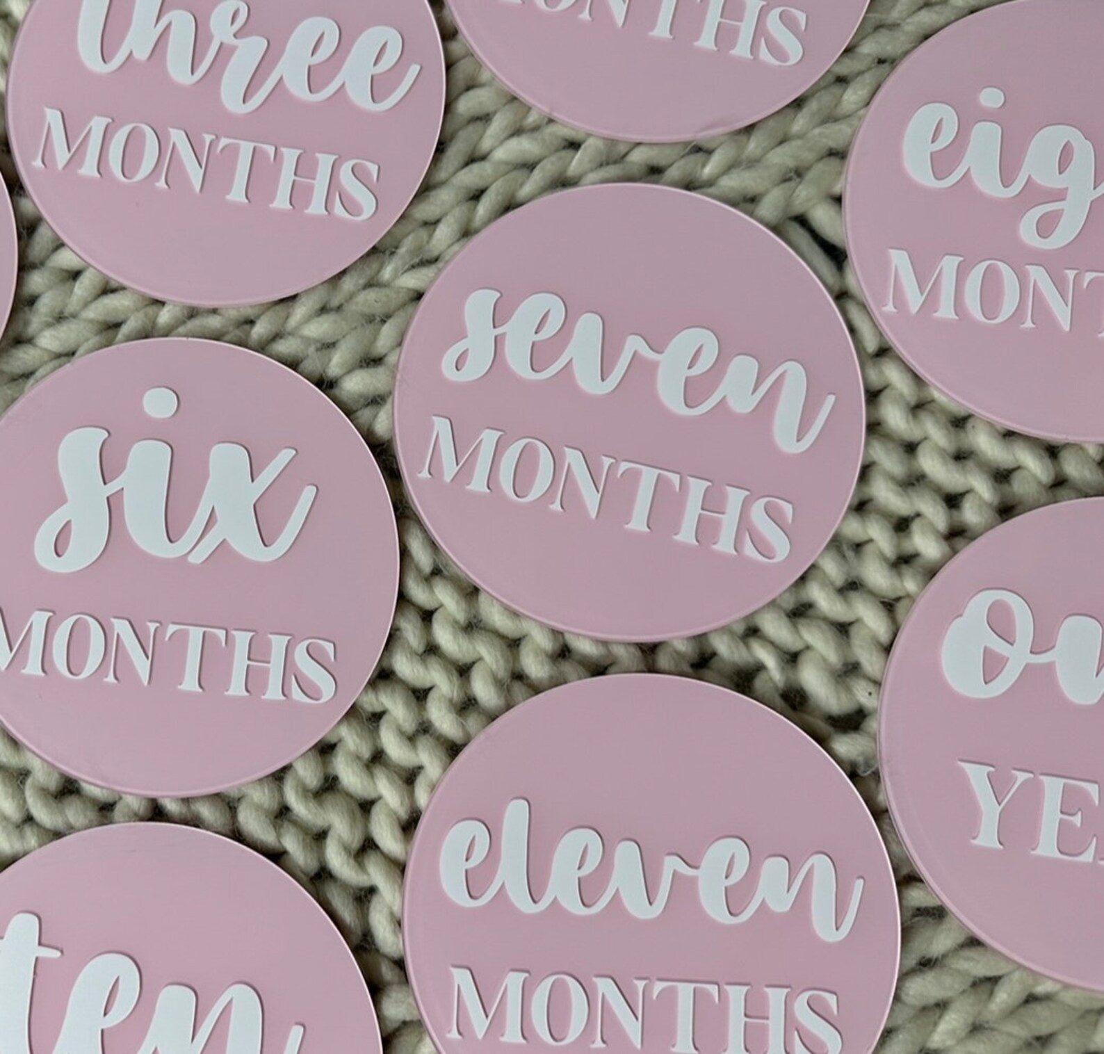Acrylic Baby Milestone Discs,baby Monthly Milestone Cards,baby Monthly ...