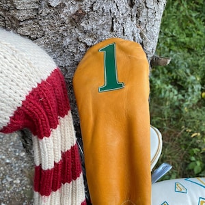 Vintage Leather 1-Wood Golf Headcover