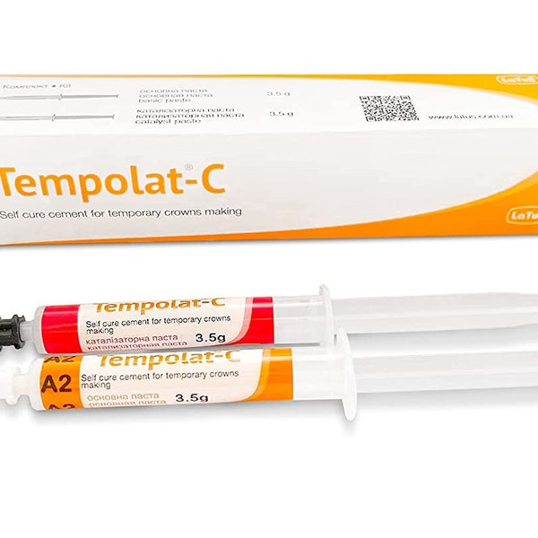 Pâte de réparation dentaire pour applications permanentes et d'urgence Obturation dentaire pour implants Facettes Couronnes Bridges Ciment autopolymérisable à deux composants