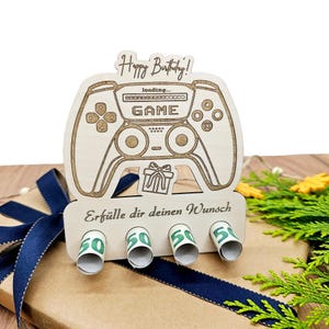 Geldgeschenk Wunscherfüller für Gaming Fans & Zocker / Gutschein PlayStation, Geschenkidee Weihnachten