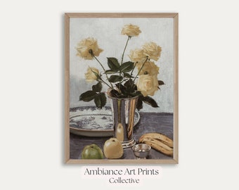 Vintage Botanical Still Life Print | French Country Decor PRINTABLE Digital Wall Art | P551