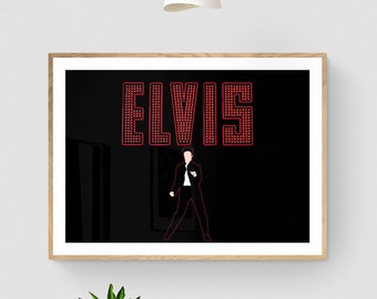 Elvis Wall Print