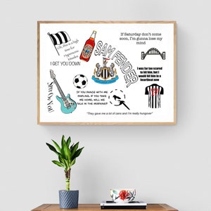 Sam Fender NUFC Lyric Print